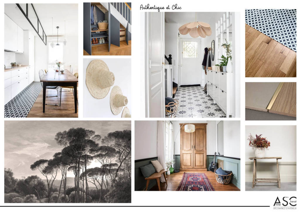 Moodboard par Anne Solenn Chérat, Décoratrice UFDI sur Lorient, Vannes, Quimper