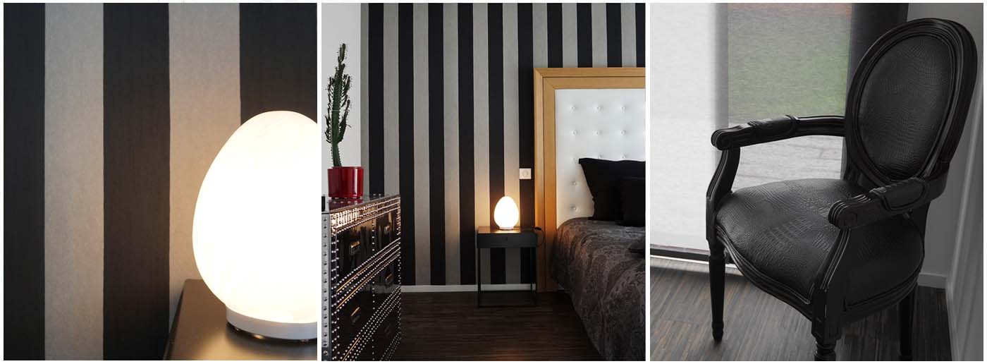Chambre parentale dans un style Néo Art Déco par Anne Solenn Chérat, Décoratrice UFDI sur Lorient, Vannes, Pontivy